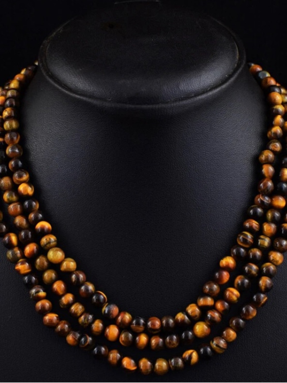 Three strand Tiger eye necklace